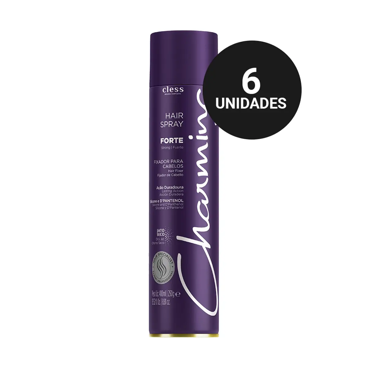 Kit Profissional Hair Spray Charming Forte (6x400ml)