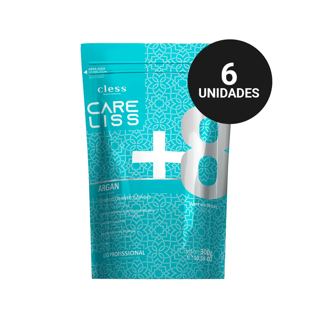 Kit Profissional Pó Descolorante Care Liss Argan (6x300gr)
