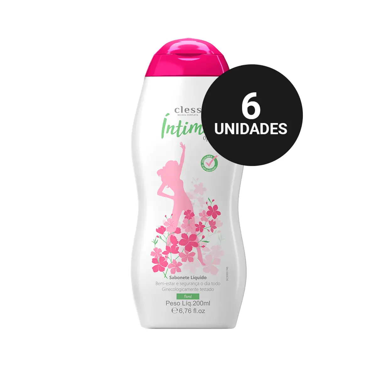 Kit Sabonete Íntimo Líquido 200ml Toilet ìntima 6und