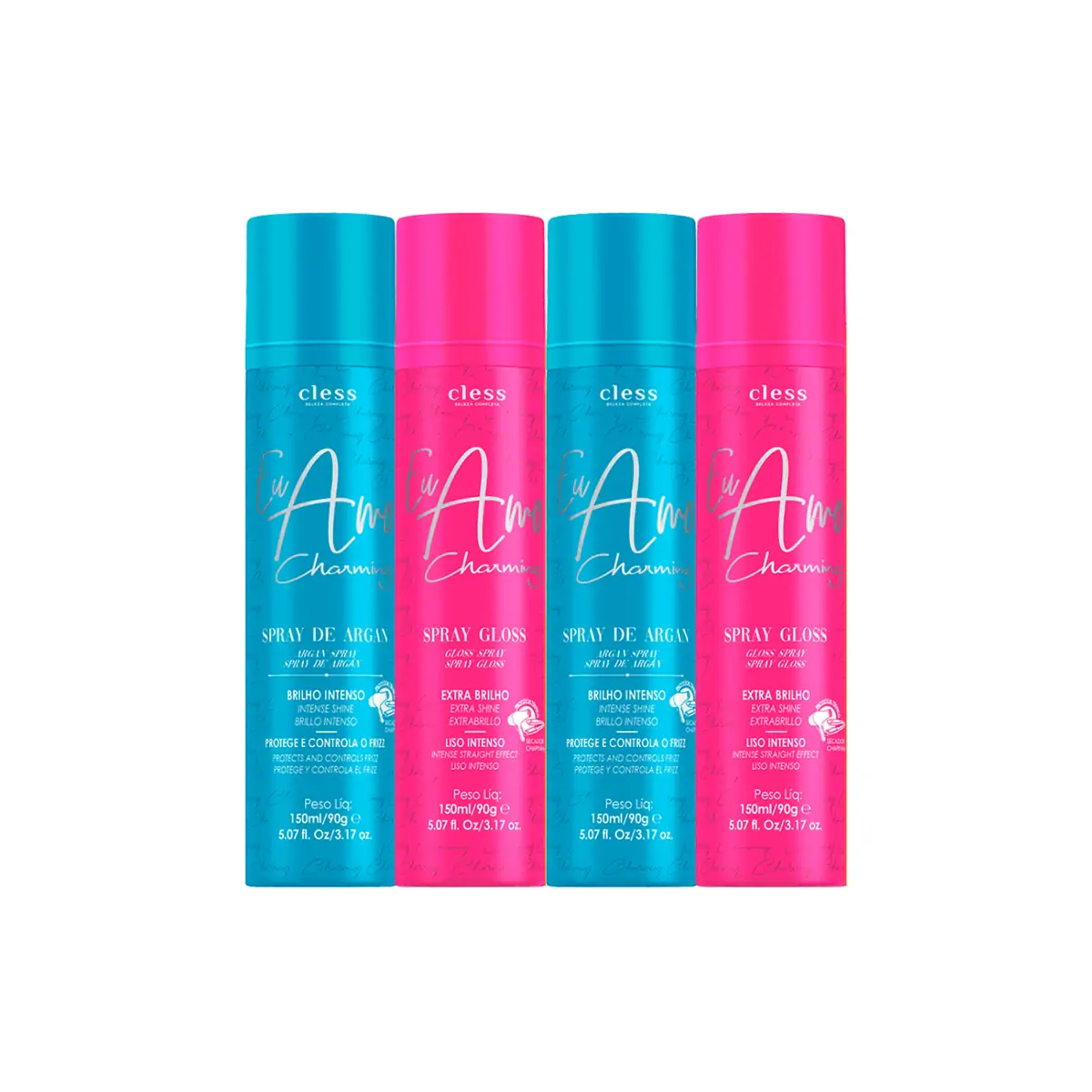 Kit Duplo Spray Argan + Spray Gloss