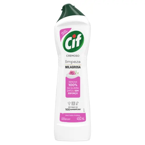 Saponáceo Cremoso Multiuso Floral Cif Squeeze 450ml