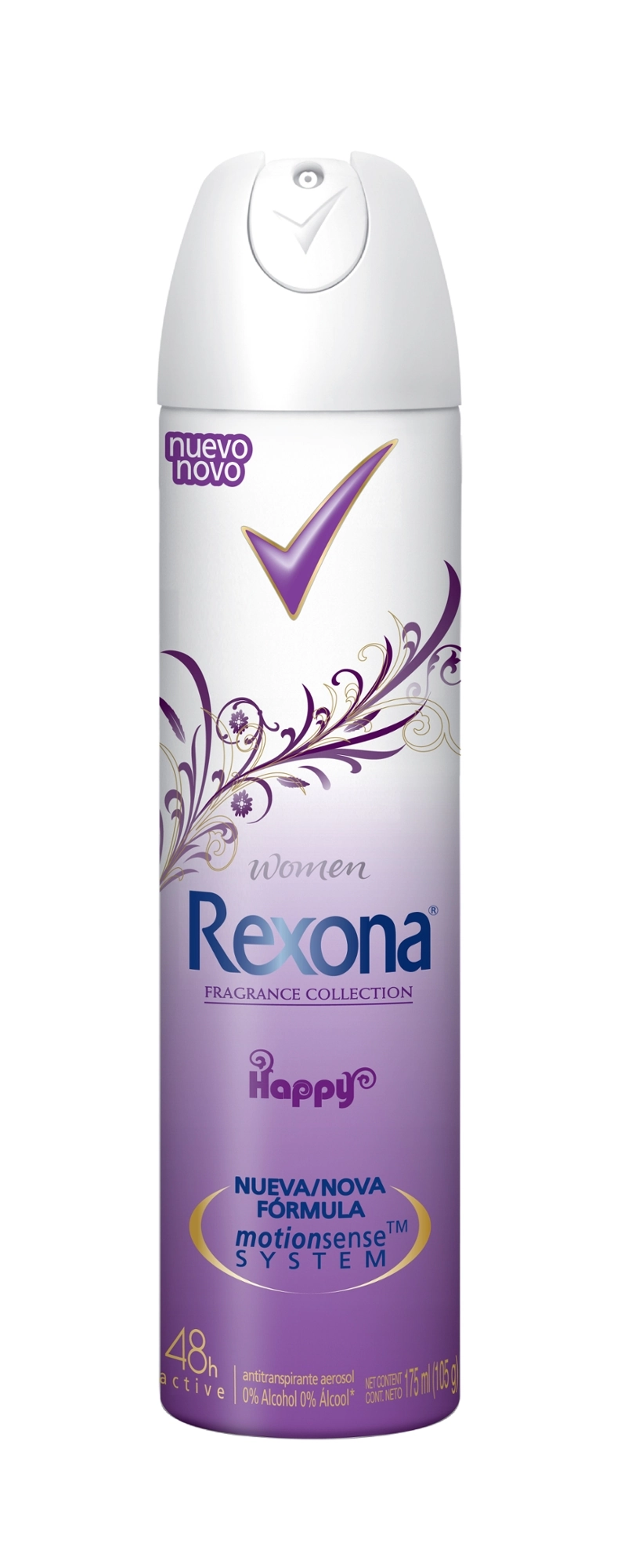 Desodorante Antitranspirante Aerosol Rexona Women Happy 175 Ml