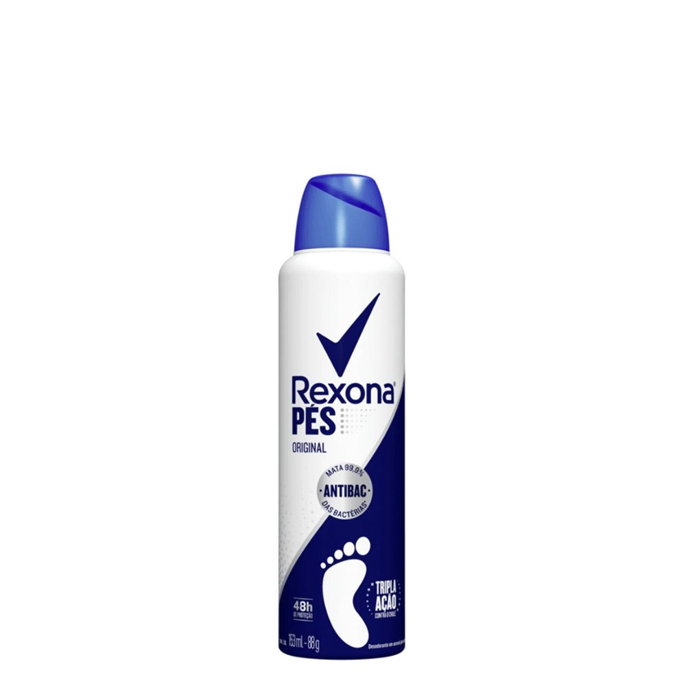 Desodorante Aerossol Para Os Pés Original Rexona Frasco 153ml