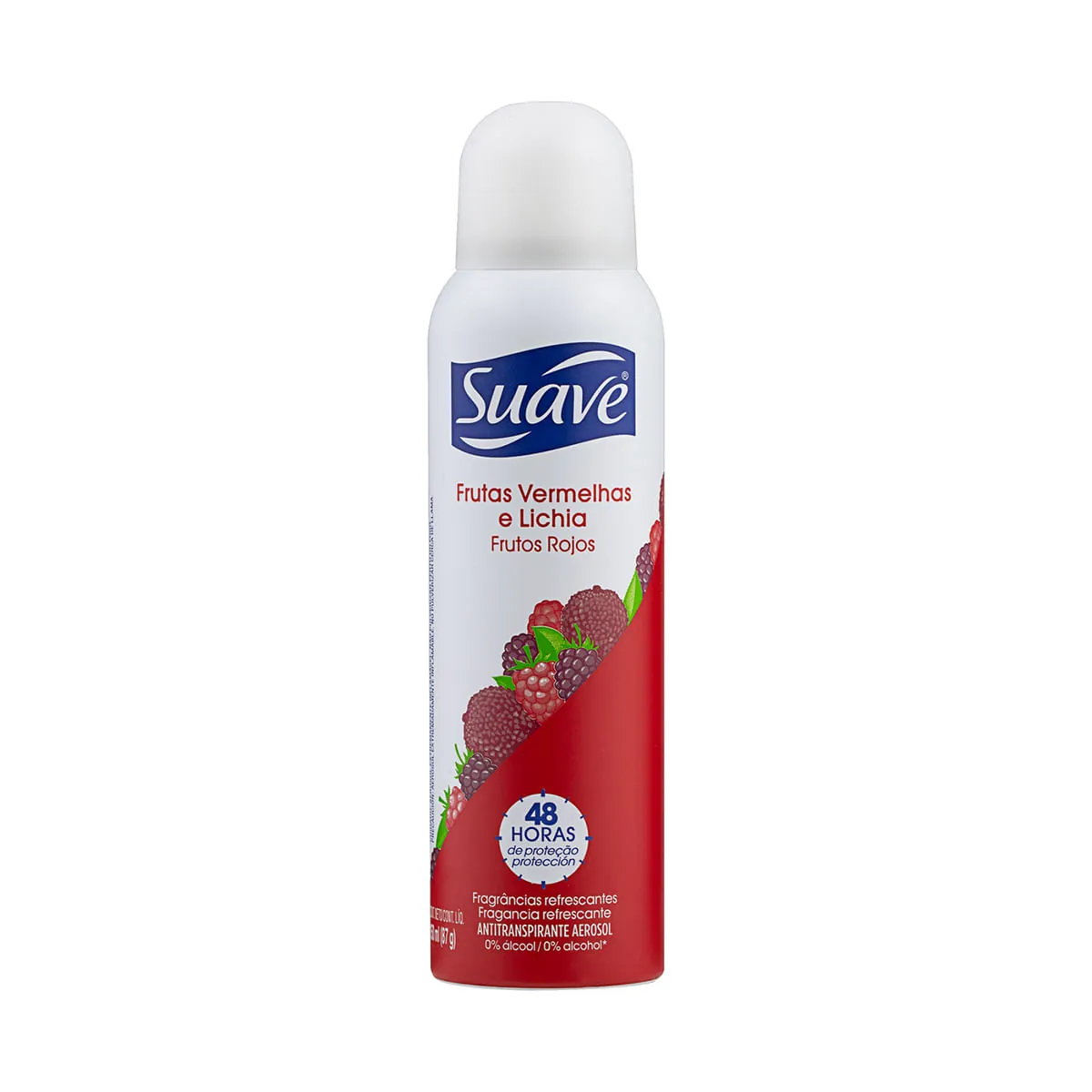 Desodorante Aerossol Suave Frutas Vermelhas e Lichia Feminino 160ml