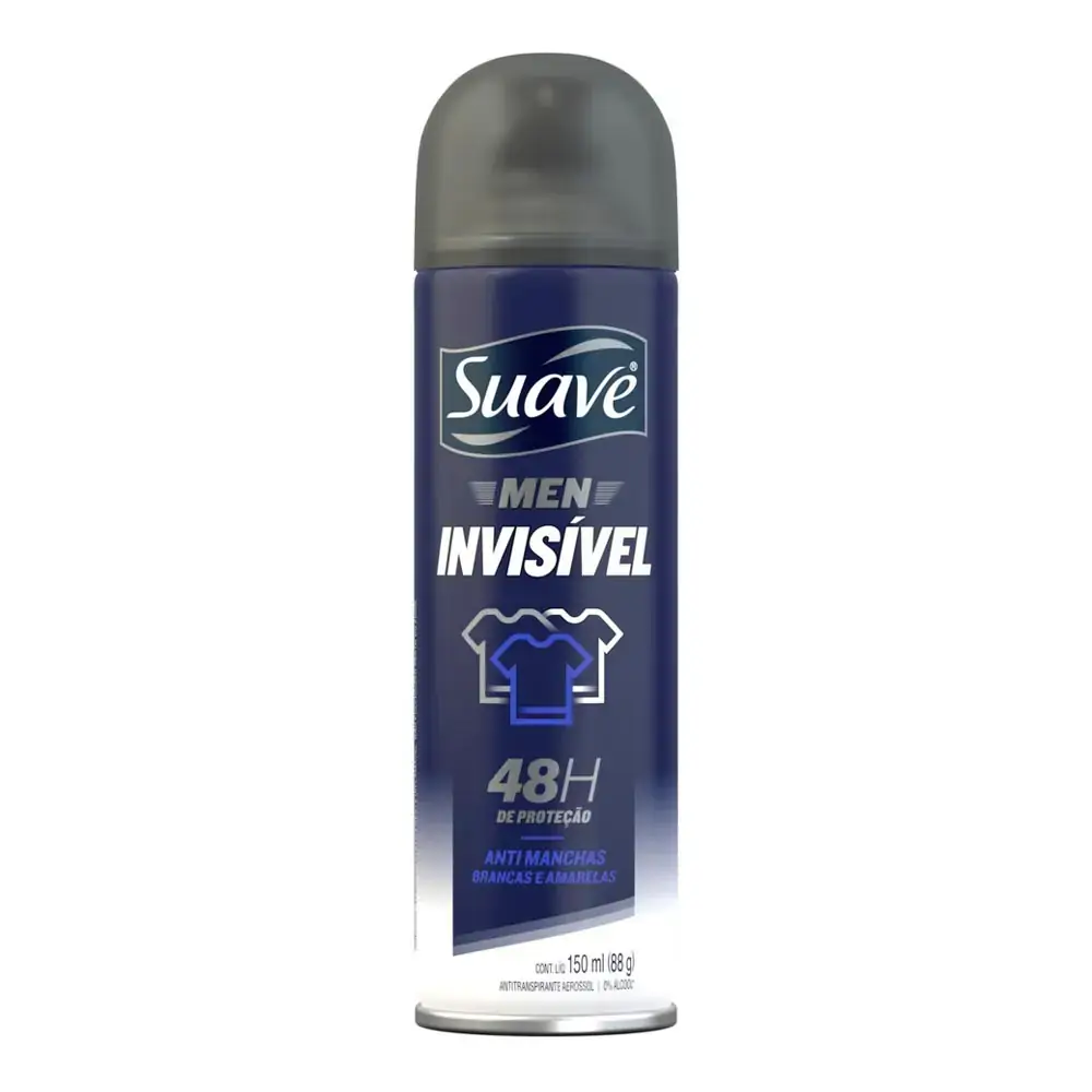 Antitranspirante Aerossol Invisível Suave Men 150ml