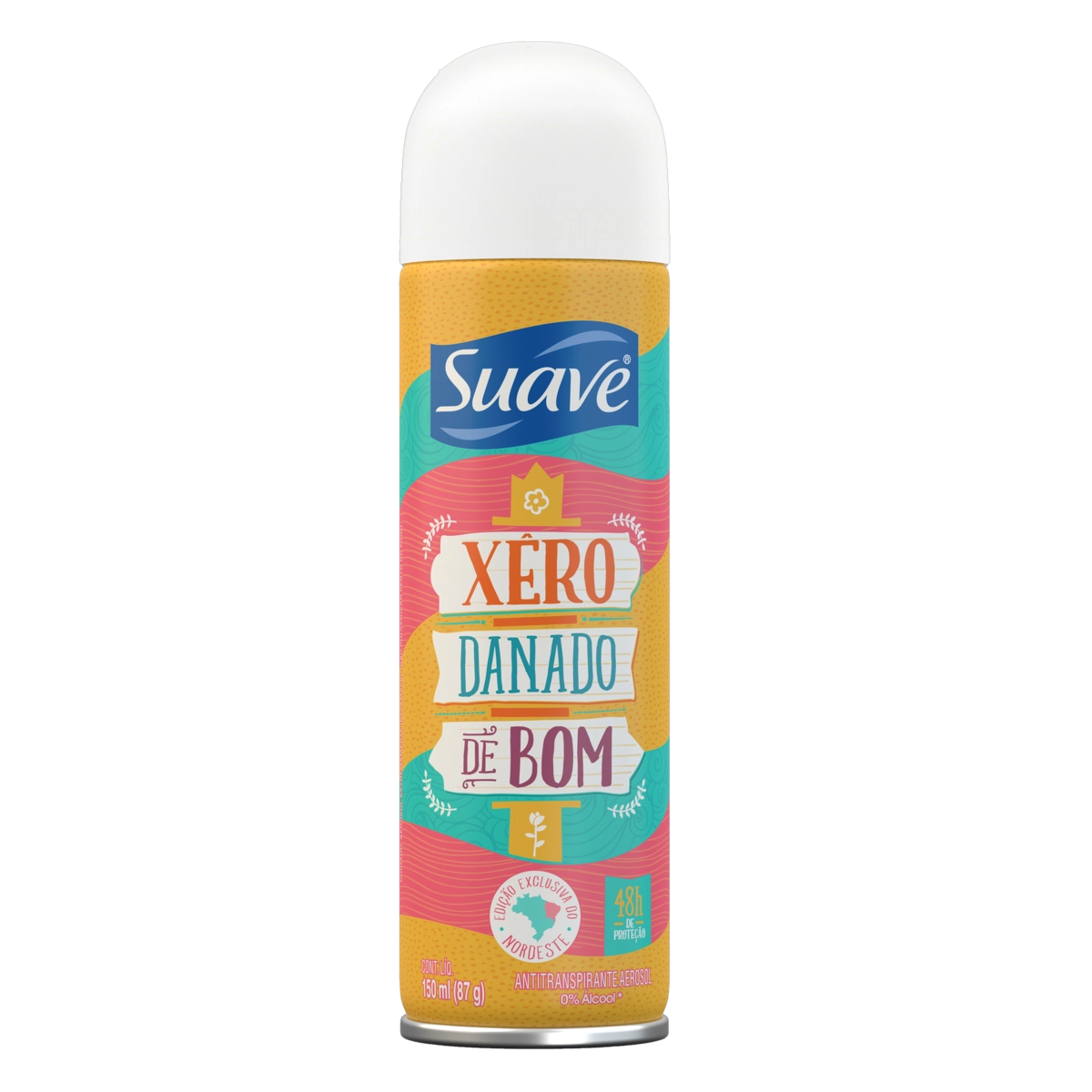 Antitranspirante Aerossol Suave Xêro Danado De Bom 150ml Spray