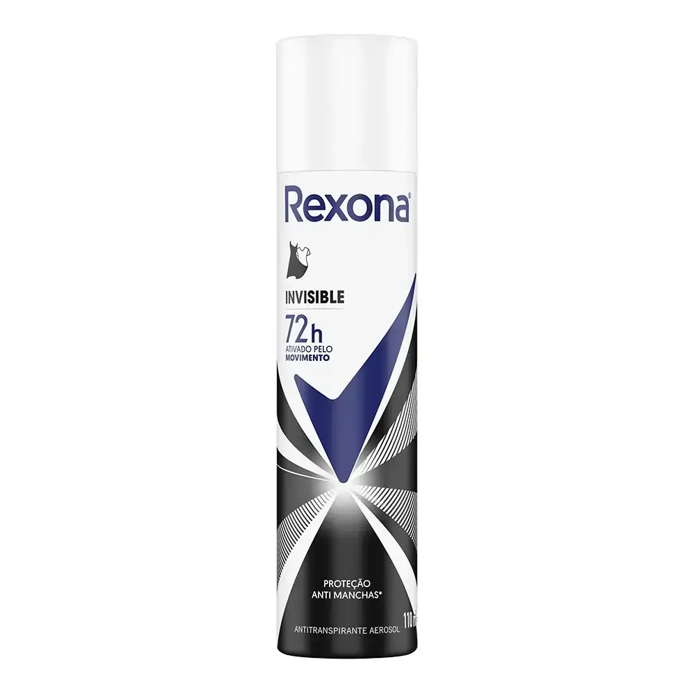 Antitranspirante Aerossol Invisible Rexona 110ml Spray