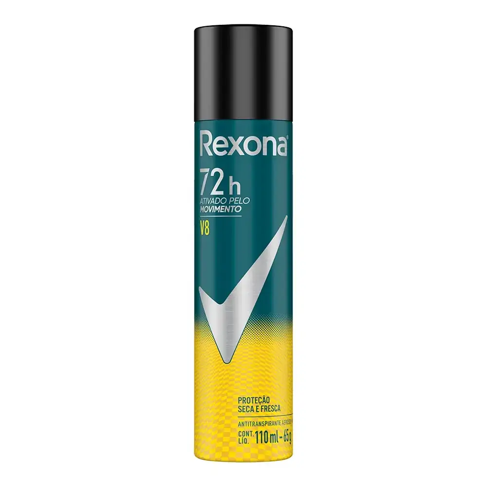 Antitranspirante Aerossol V8 Rexona Men 110ml Spray