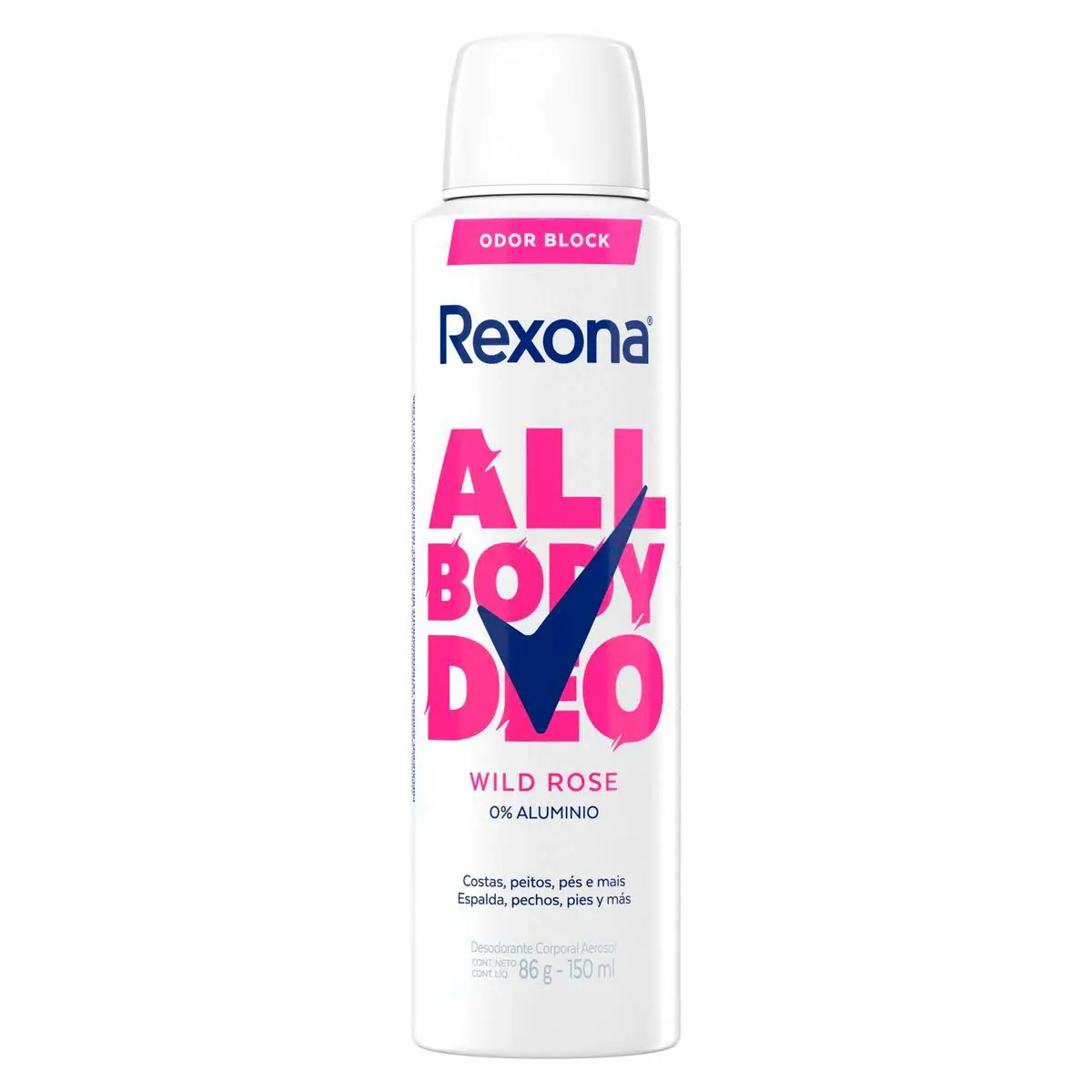 Desodorante Aerossol Rexona All Body Deo Wild Rose 150ml Spray
