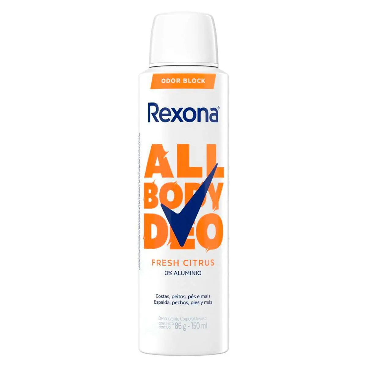 Desodorante Aerossol Rexona All Body Deo Fresh Citrus 150ml Spray