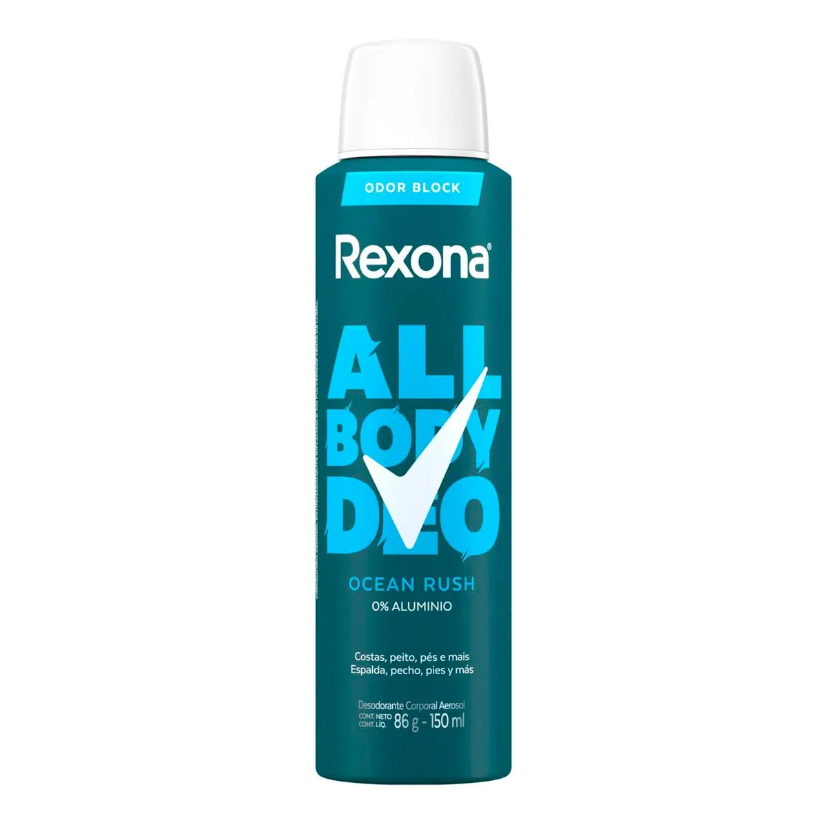 Desodorante Aerossol Rexona All Body Deo Ocean Rush 150ml Spray