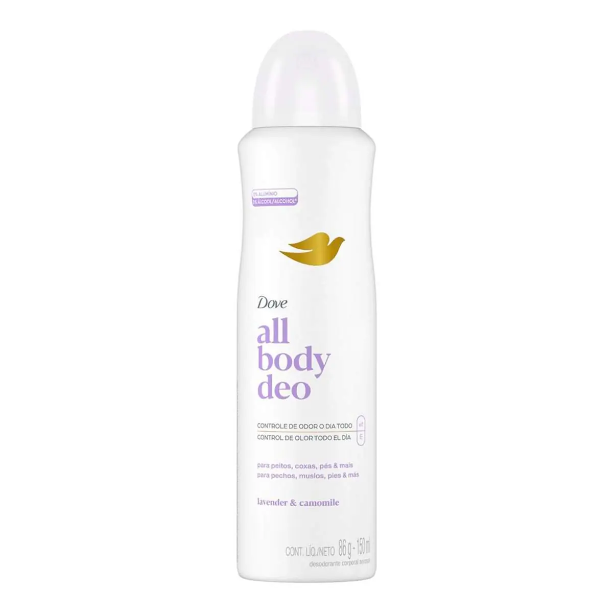 Desodorante Aerossol Lavender Camomile Dove All Body Deo 150ml Spray