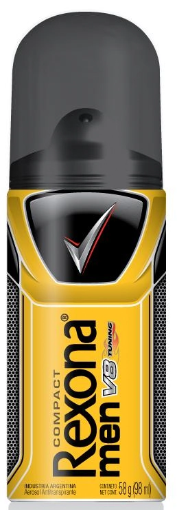Desodorante Antitranspirante Aerosol Rexona Men Compact V8 58g