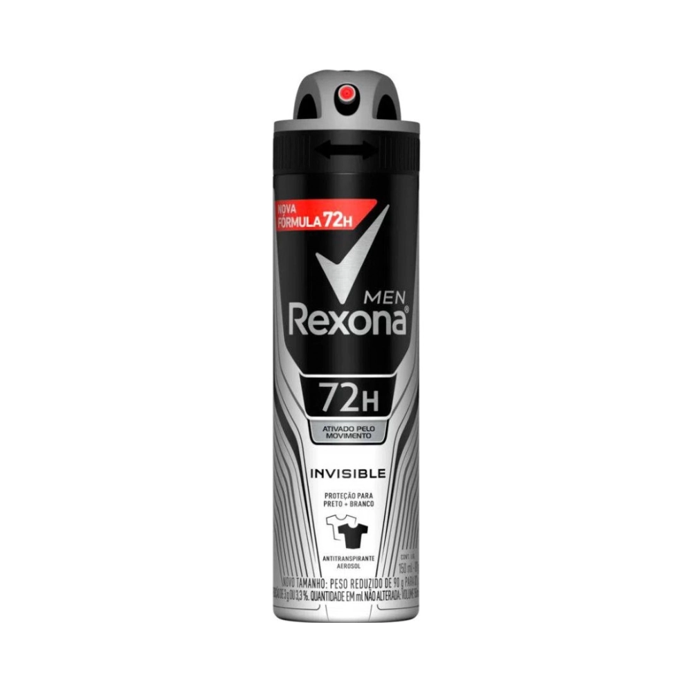 Desodorante Rexona Aerossol Invisible Masculino 90g