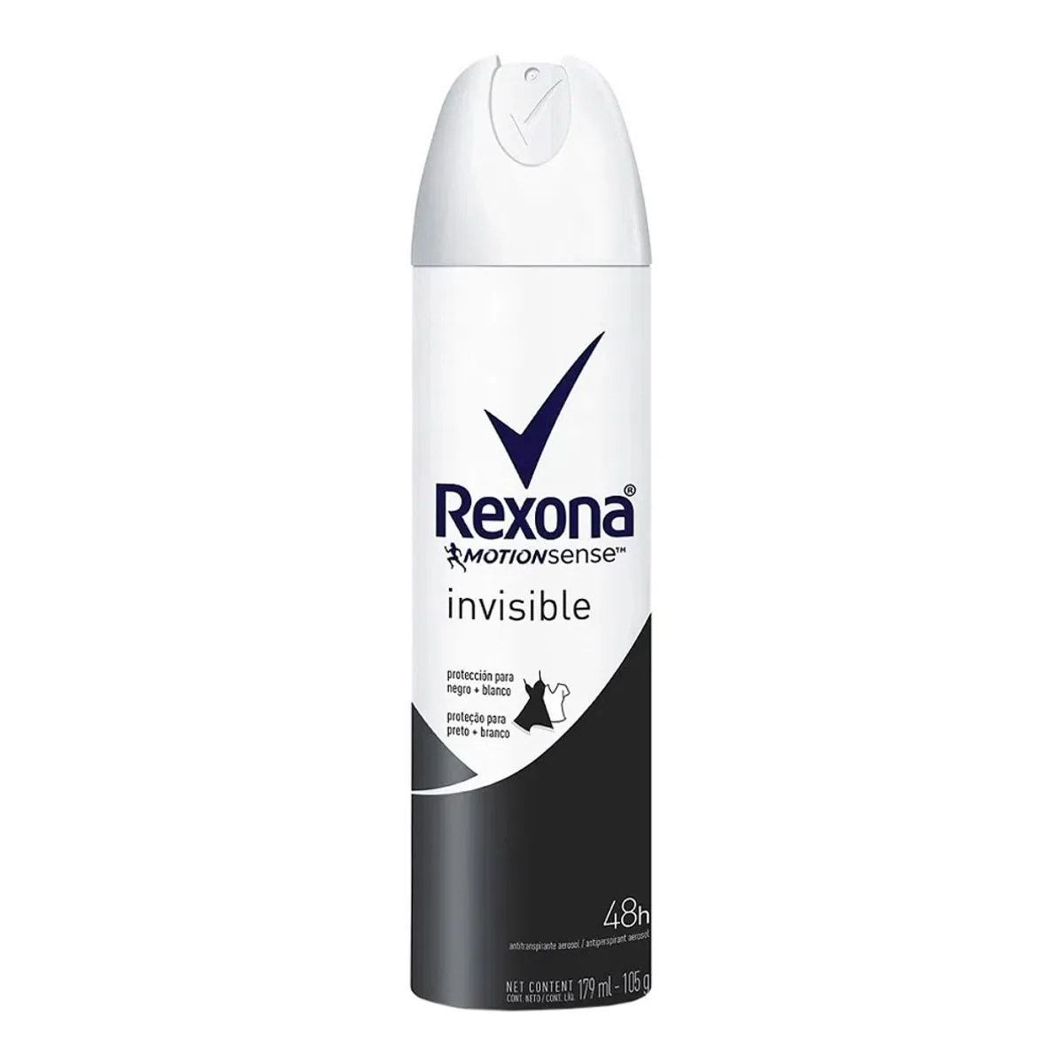 Desodorante Antitranspirante Aerosol Rexona Women Invisible 179ml