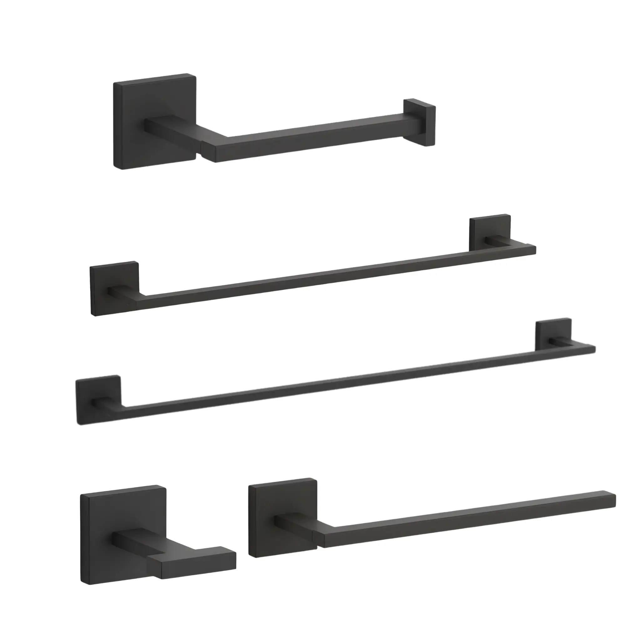 Kit Square Black Completo 5 Peças Kohler