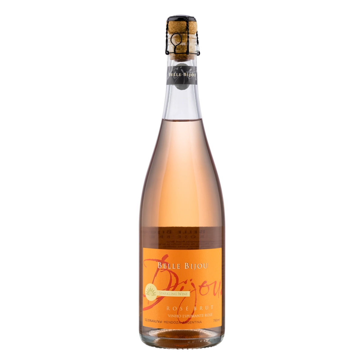 Espumante Argentino Rosé Brut Belle Bijou Chardonnay Chenin Blanc Malbec Mendoza Garrafa 750ml