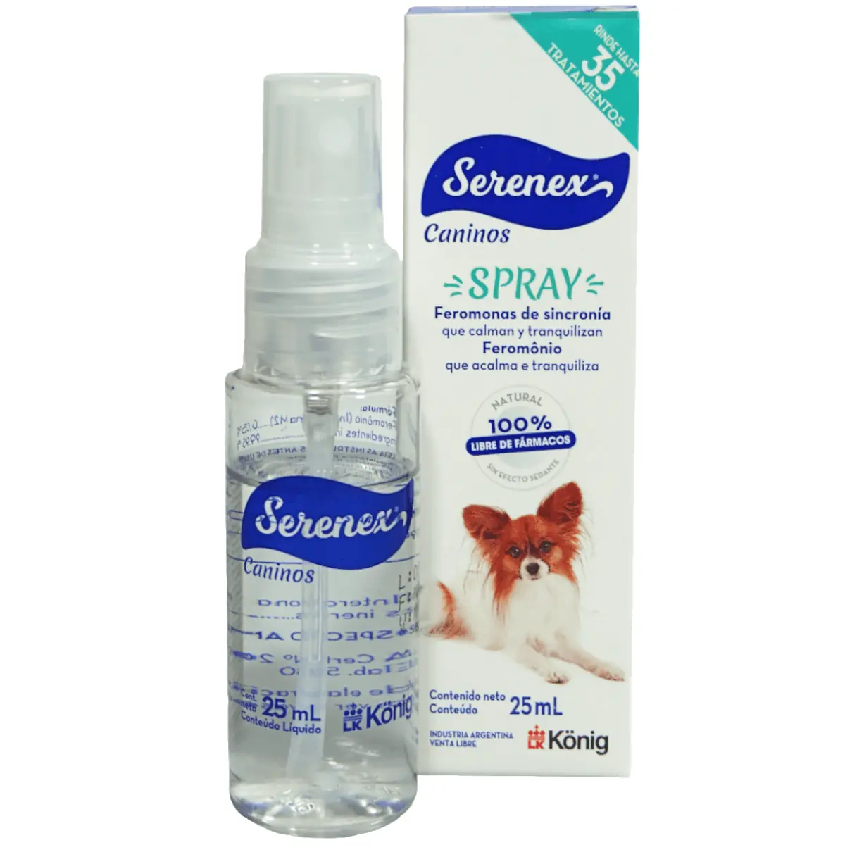 Serenex Spray 25ml Para Cães
