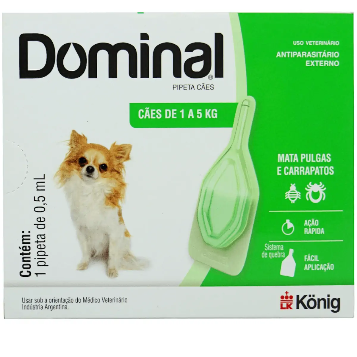 Antipulgas Dominal Konig 1kg Ate 5kg 1p
