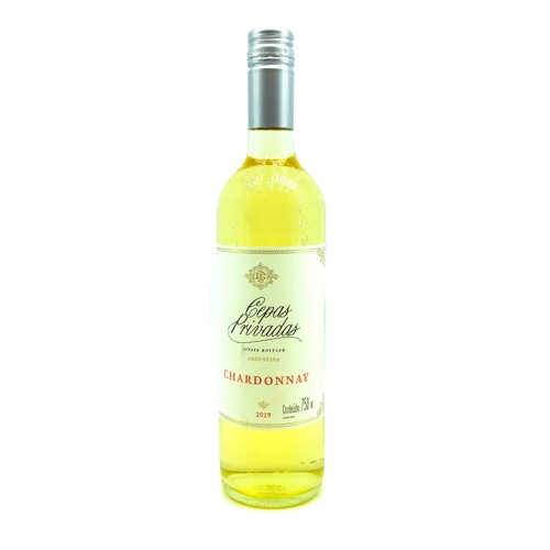 Vinho Argentino Branco Cepas Privadas Chardonnay Mendoza Garrafa 750ml