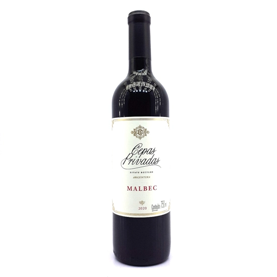 Vinho Argentino Tinto Cepas Privadas Malbec Mendoza Garrafa 750ml