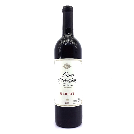 Vinho Argentino Tinto Cepas Privadas Merlot Mendoza Garrafa 750ml
