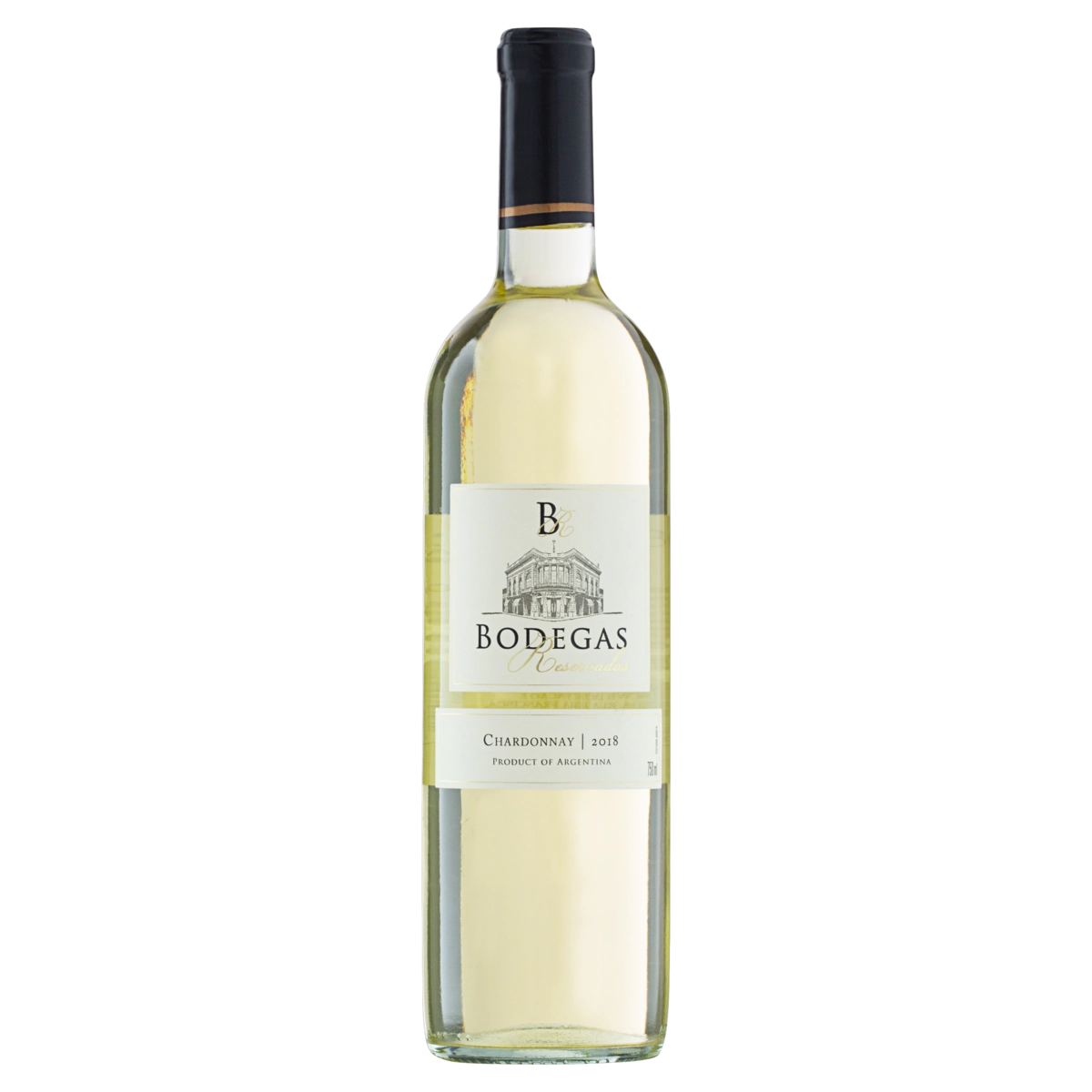 Vinho Argentino Branco Meio Seco Bodegas Reservadas Chardonnay Garrafa 750ml