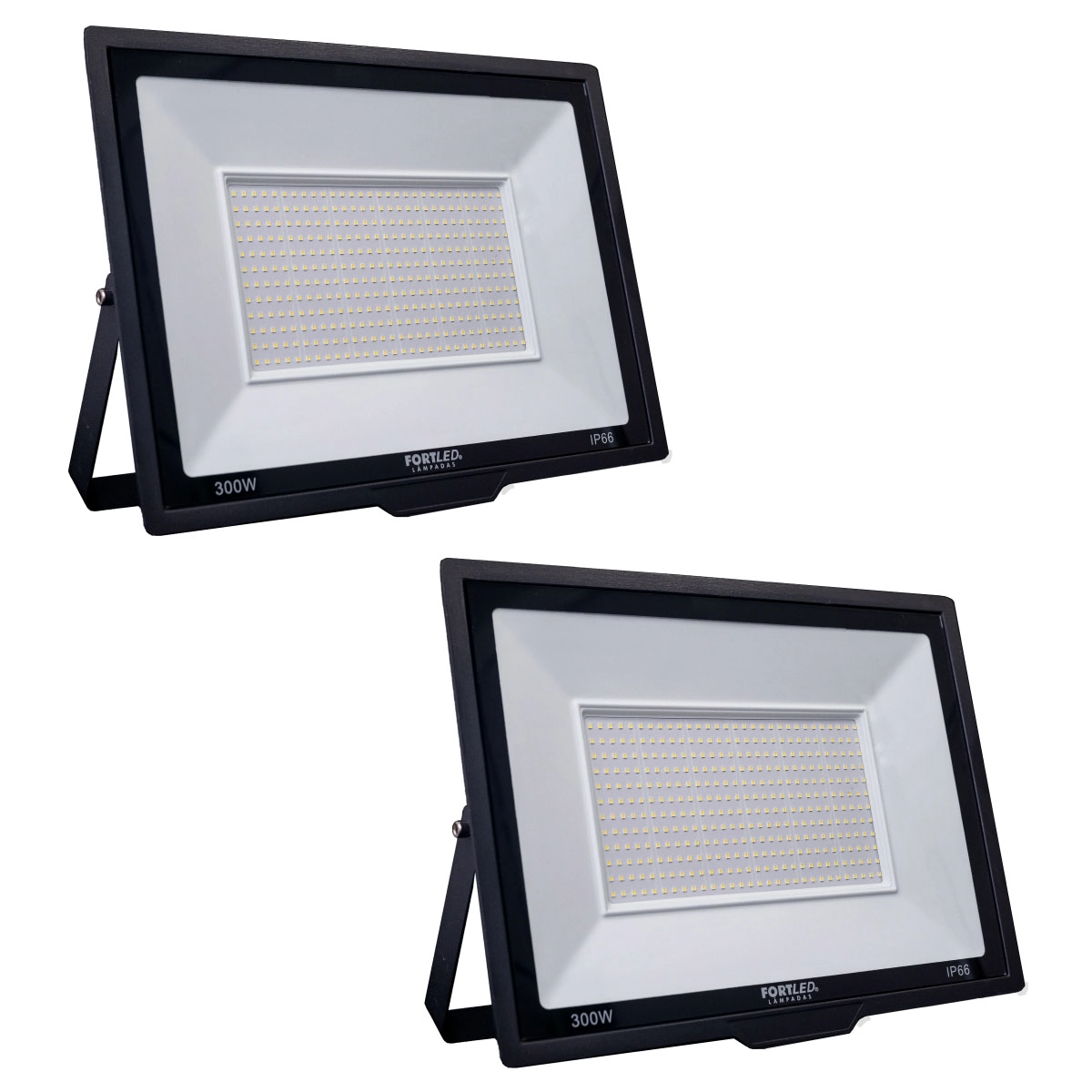 Kit 2 Refletores De Led 300w Fortled