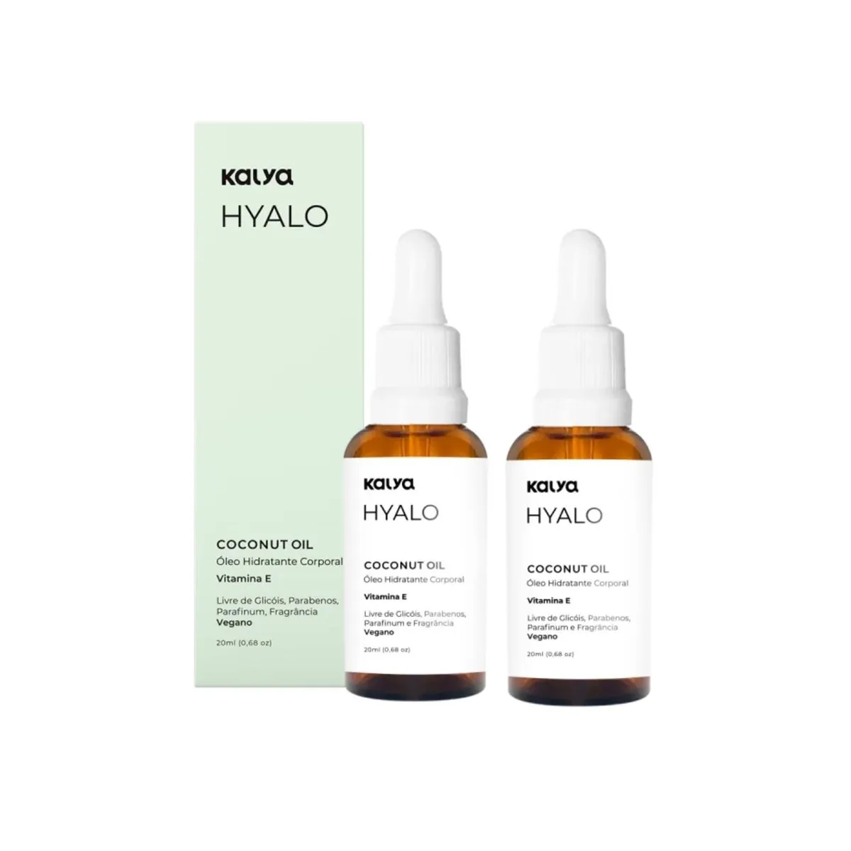 Kit 2 Oleo De Coco Intimo Natural Hidratante Regiao Intima