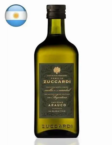 Azeite De Oliva Extra Virgem Argentino Arauco Familia Zuccardi Vidro 250ml