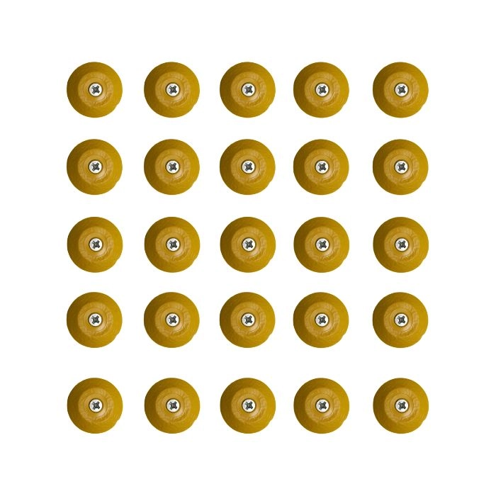 Elemento Tátil Alerta Pvc Parafusado Amarelo