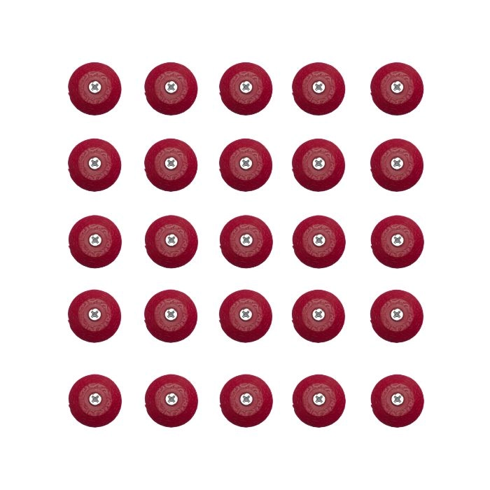 Elemento Tátil Alerta Pvc Parafusado Vermelho