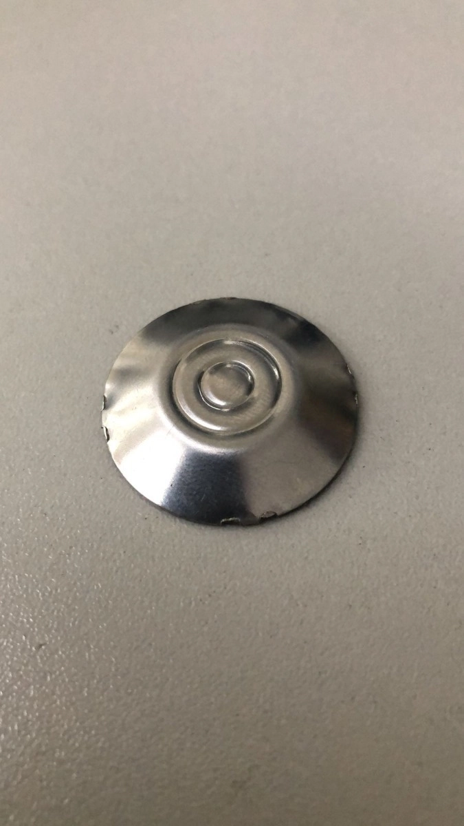 Elemento Tátil Alerta Inox Adesivado Frisado