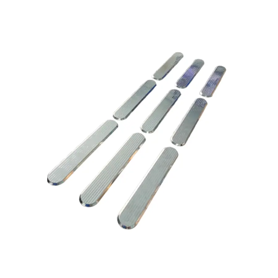 Elemento Tátil Direcional Inox Sem Dupla Face Frisado