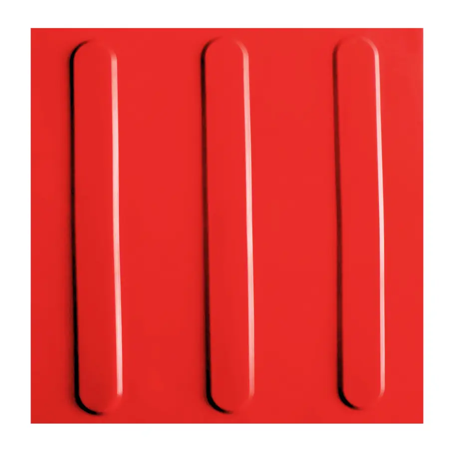 Kit 10 Pçs Piso Tátil Direcional Pvc 25x25 Argamassado Vm