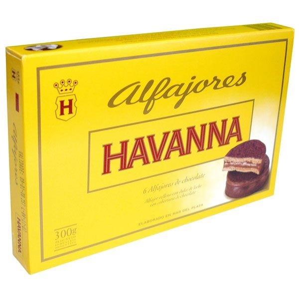 Alfajores Recheados Com Doce De Leite Cobertos Com Chocolate Havanna 330g