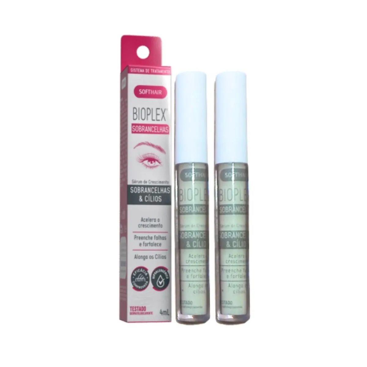 2 Serum Para Crescer Cilios Sombrancelha Bioplex Tratamento