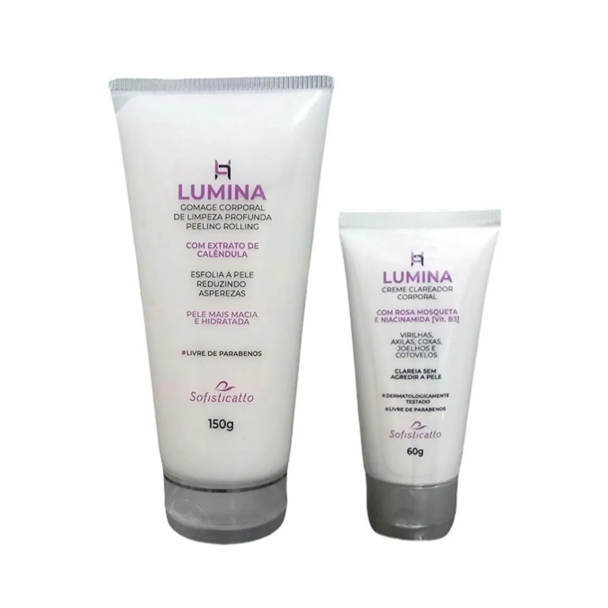 Gomage E Clareador Corporal Kit Peeling Remoção De Manchas