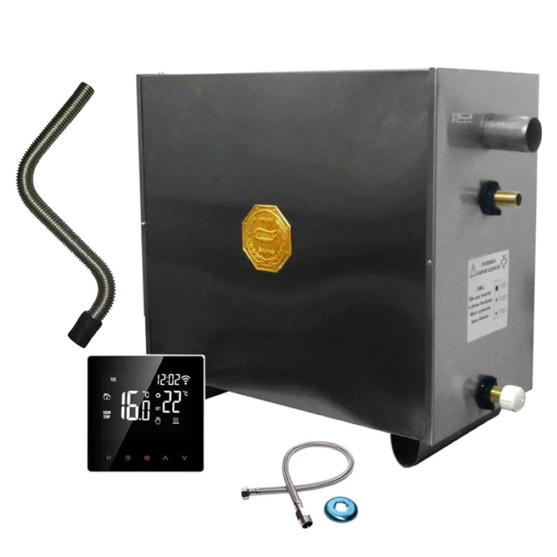 Sauna Vapor Impercap Smart Wifi 24kw + Kit Instalação Até 40m³ - 220v Trifásico