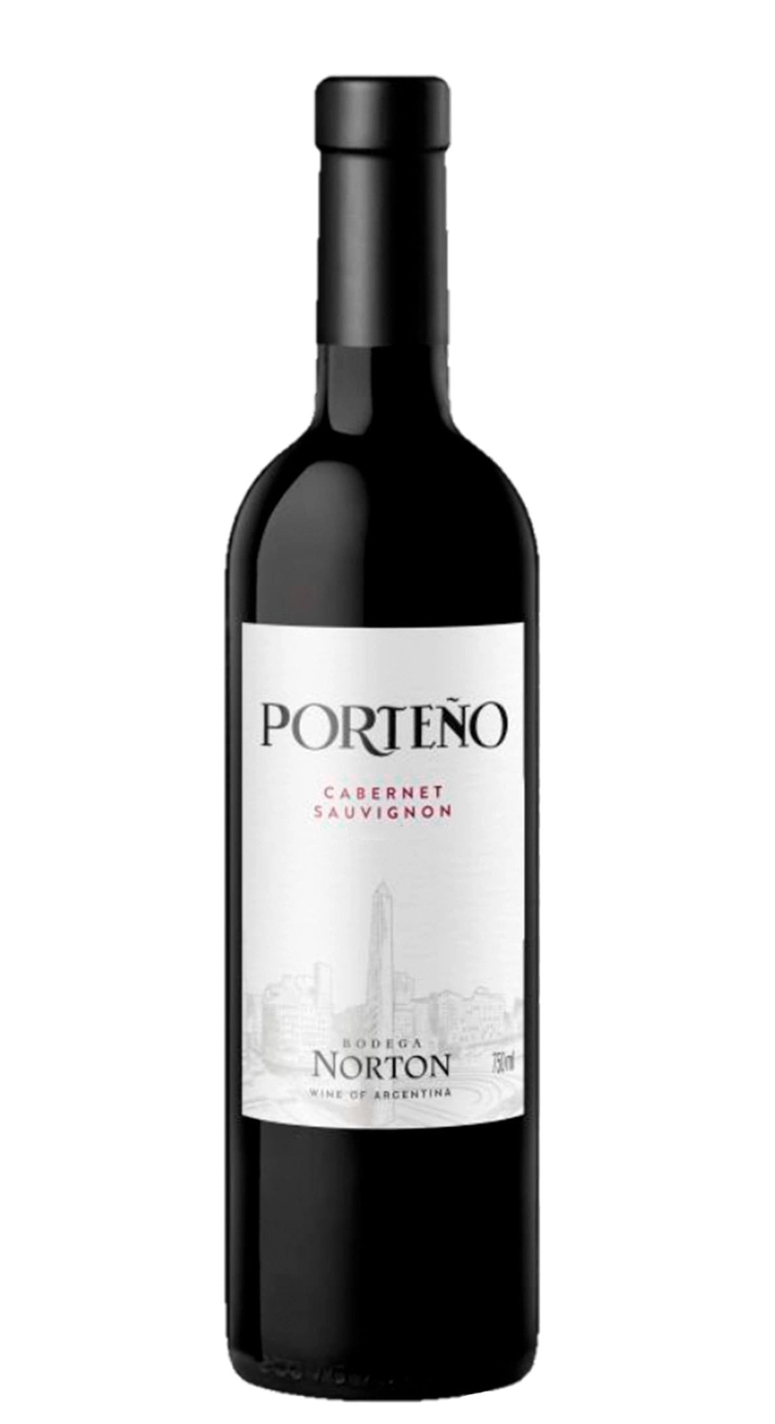 Vinho Argentino Tinto Seco Porteño Norton Cabernet Sauvignon Mendoza Garrafa 750ml