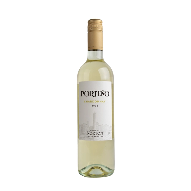 Vinho Argentino Branco Seco Porteño Norton Chardonnay Mendoza Garrafa 750ml