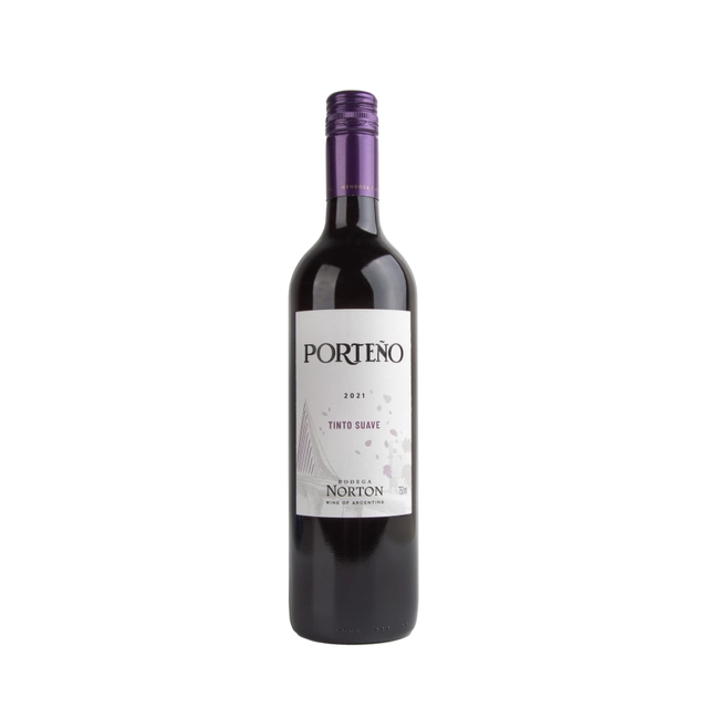 Vinho Argentino Tinto Suave Porteño Norton Mendoza Garrafa 750ml
