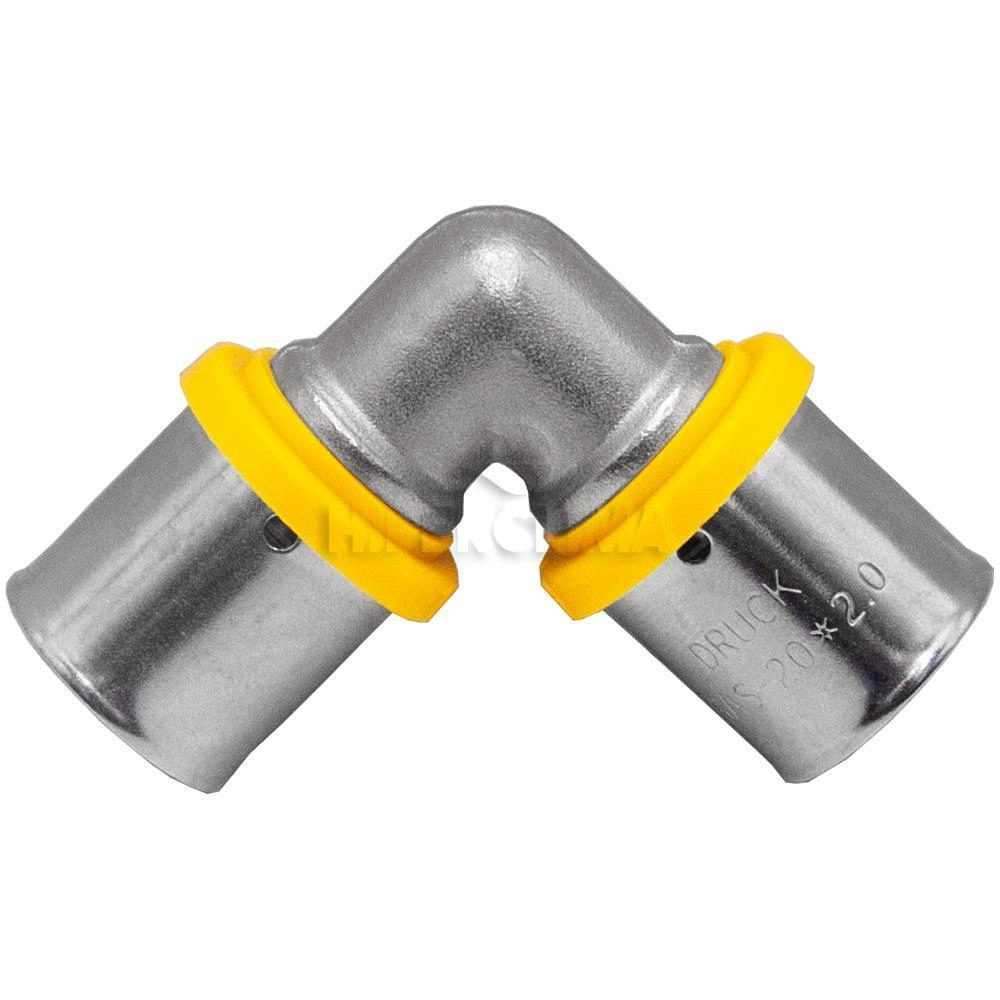 Cotovelo De Pex Multicamadas 20x20mm 90° Gás Druck
