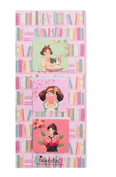 Kit 3 Marcador Pagina Magnetico Amor Por Livros Pmm008 Buendia