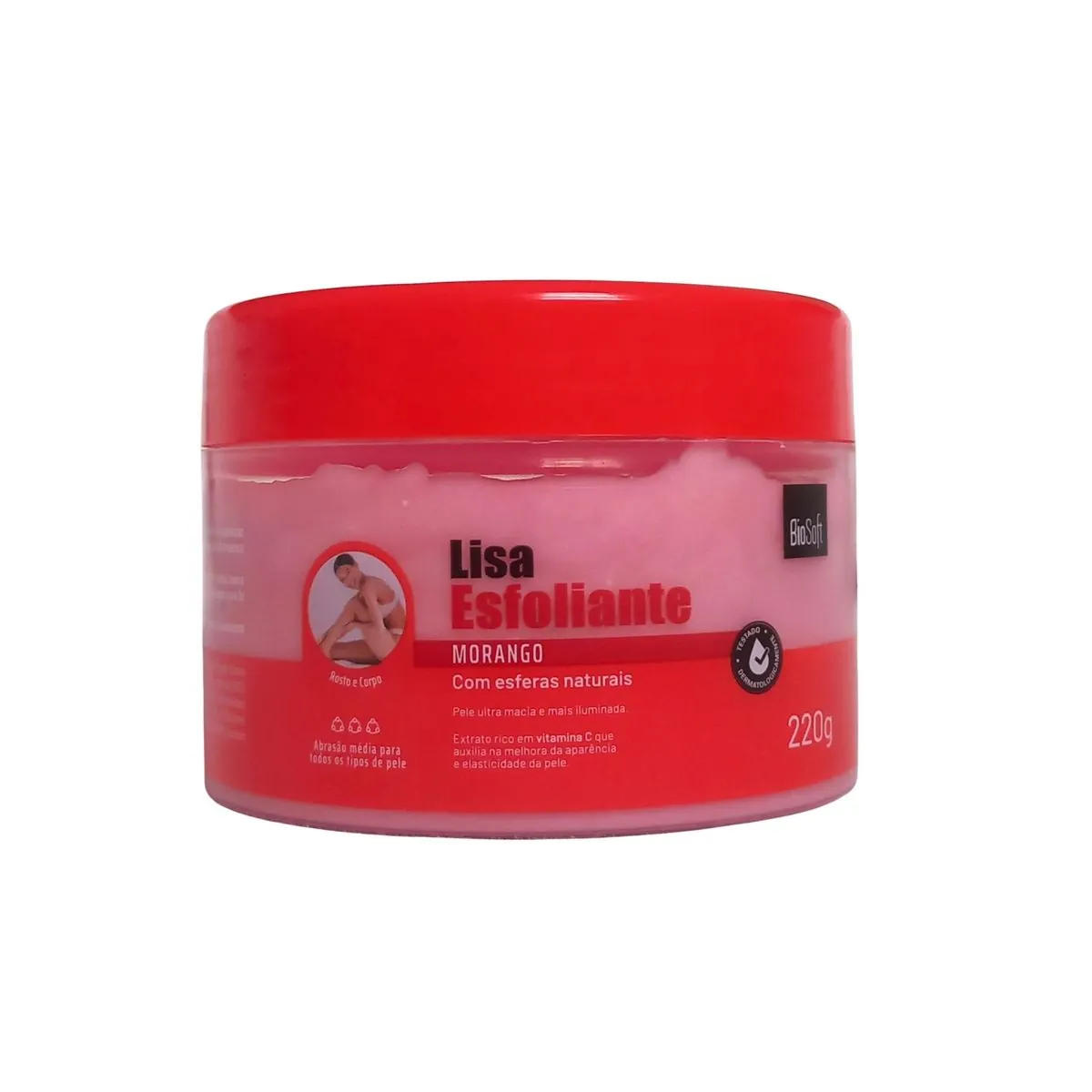 Esfoliante Facial E Corporal Morango Comprar Esfera Natural