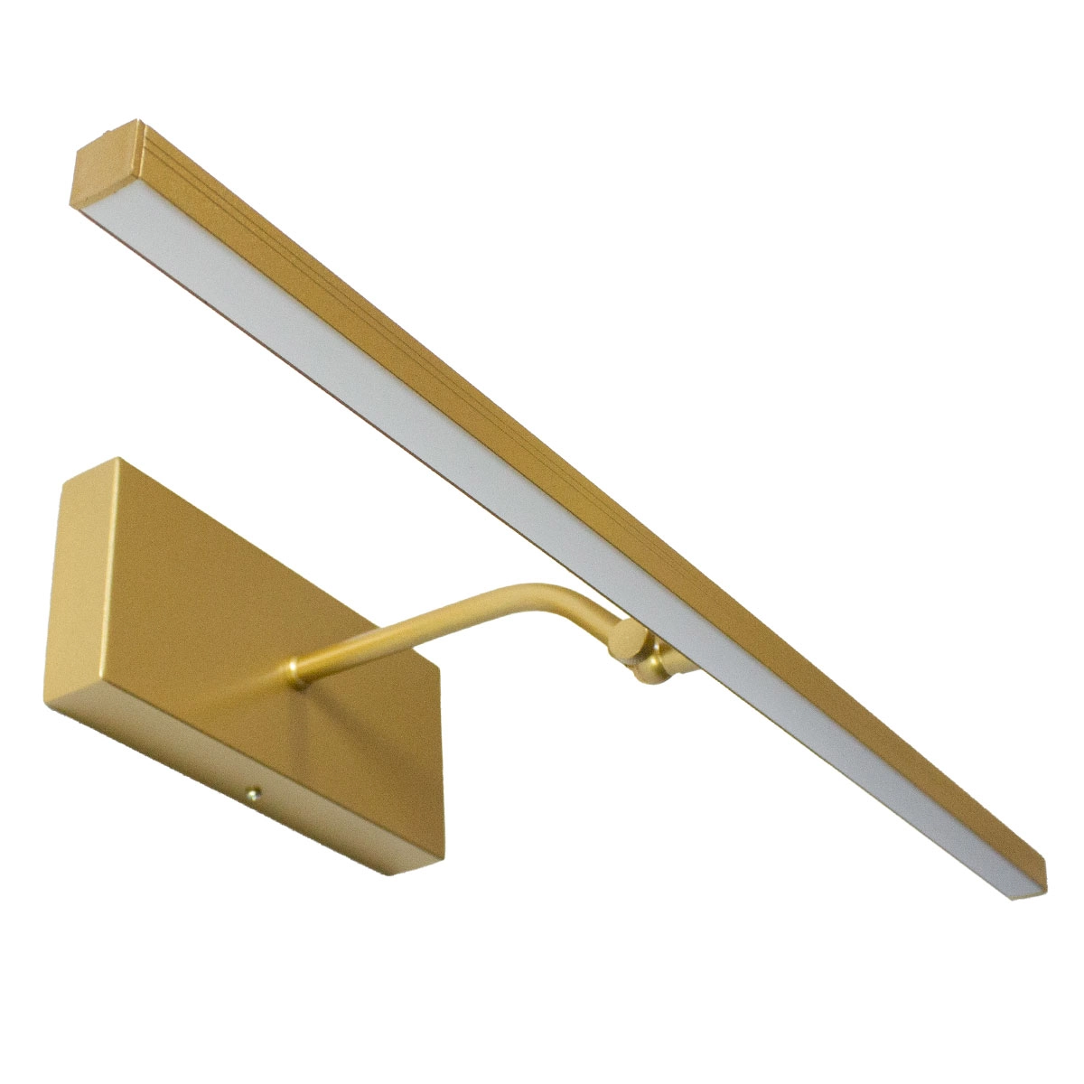 Arandela Quadro Perfil Led 6w 3000k Dourado Metalizado