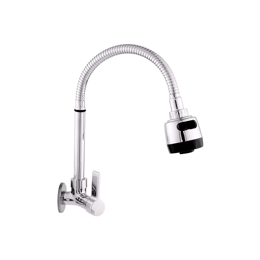 Torneira Gourmet De Parede P/ Cozinha Flex. ¼ De Volta Cromo