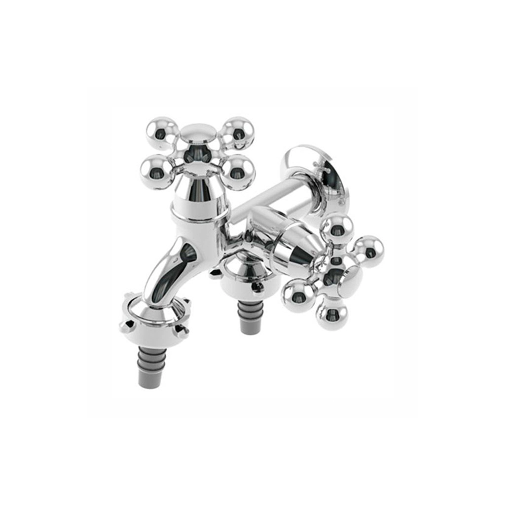 Torneira maquina tanque lavanderia 1/4 de volta metal cromado