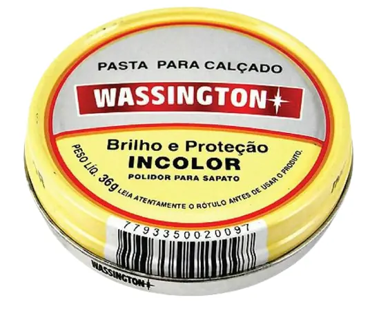 Graxa P/calcado Wassington 36g Incolor