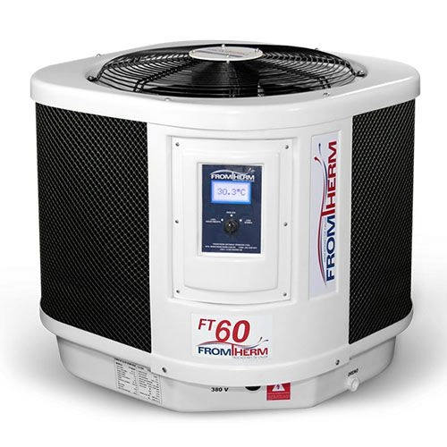 Trocador De Calor Aquecedor Piscina Fromtherm Ft60 Com Touchscreen - 220v Monofásico